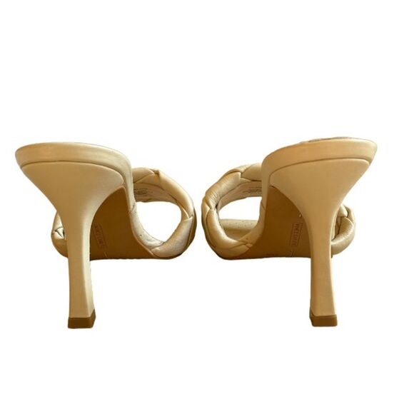 NEW Vince Camuto Brelanie Woven Strap Mule Heels Size 5.5 Slides Sandals in Bone - Picture 12 of 15